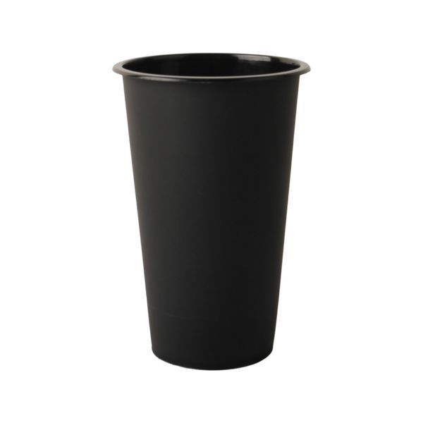 Комплект стакани 600мл+кришки для Bubble Tea (25шт) чорні LFBTB2-360 фото