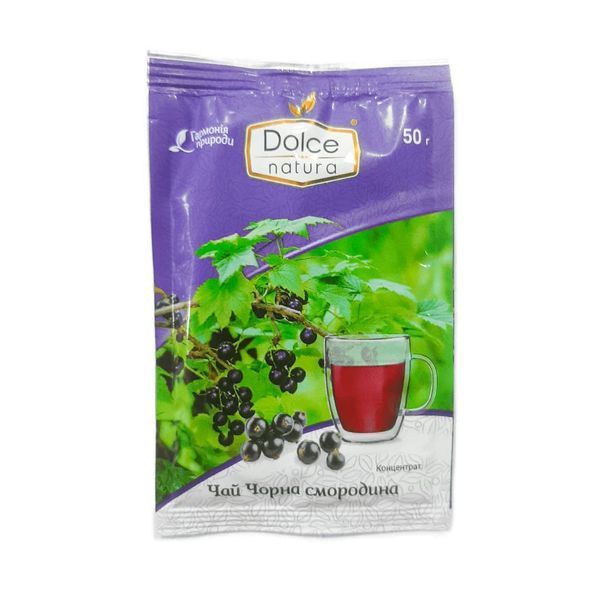 Концентрат напою Dolce Natura Чай Чорна смородина 50 г THEUKR047 фото