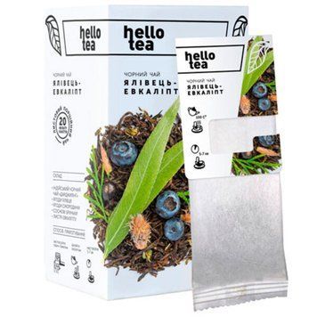 Чай пакетований Hello Tea Ялівець Евкаліпт 20 шт HT18 фото